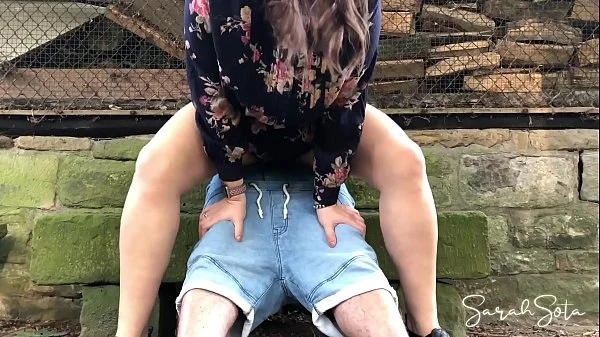 Fucking at an abondand barnyard - outdoor sex