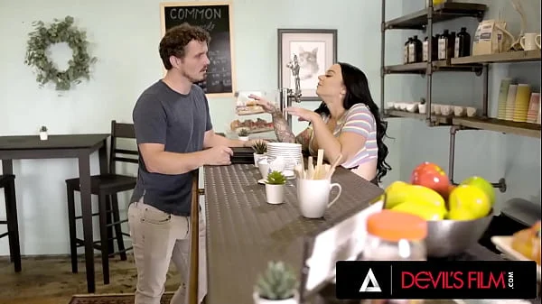 DEVILS FILM - Big Tiddies Payton Preslee Tests New Employee By Fucking Hard With Him