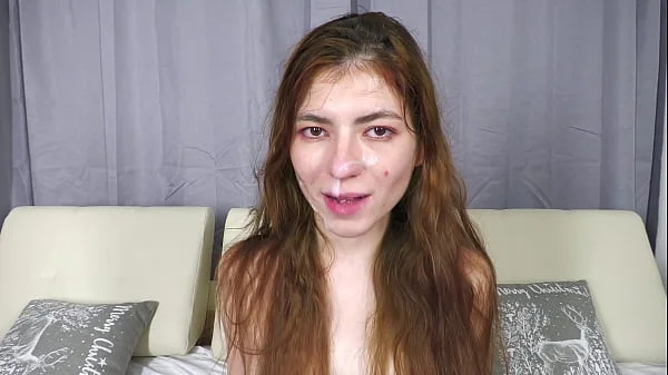 Huge Cock Crush Small Hairy Ass 18yo Luna with Body Weight of Only 35 kilograms, Fantastic Gape and Cum on Mouth VG118