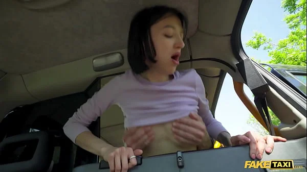 Fake Taxi - Shy teen with short hair has her wet pussy pumped on the backseat of the taxi