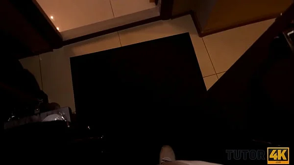 TUTOR4K. Hard penis brings tutor to orgasm much faster than sex toys