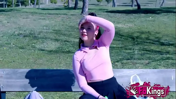 Nowadays' teens hobbies: Teen Inna Black likes showing herself in public!!