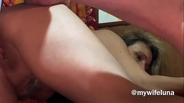 my wife getting excited with my cock and dildo together in her ass