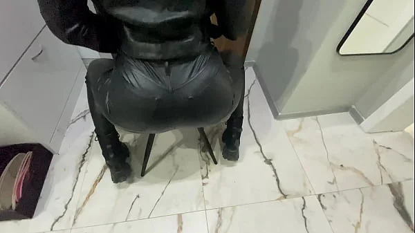 Flash in public elevetor and cum in pussy