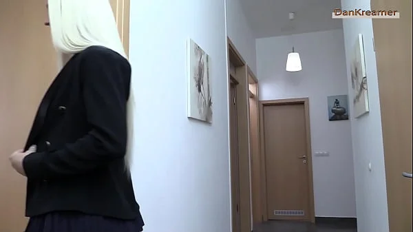 Anal creampie for Blanche in Blue Top