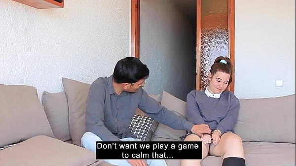 Stepfather teaches his stepdaughter how to have sex