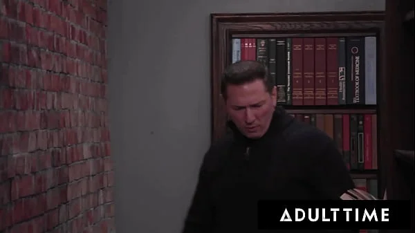 ADULT TIME - Boys GANGBANG BUKKAKE   DP PAWG Heather Honey In PUBLIC LIBRARY! FULL SCENE