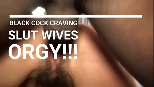 Black Cock Craving Interracial Slutwife Orgy!  Anal Creampie from ass to mouth!