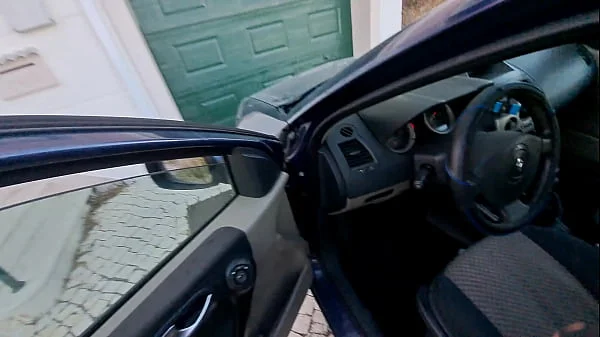 Wife hides in a travel and gets anal creampie from her husband's best friend