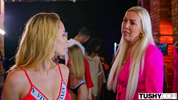 TUSHY Stunning model Kelly Collin's exclusive DP debut