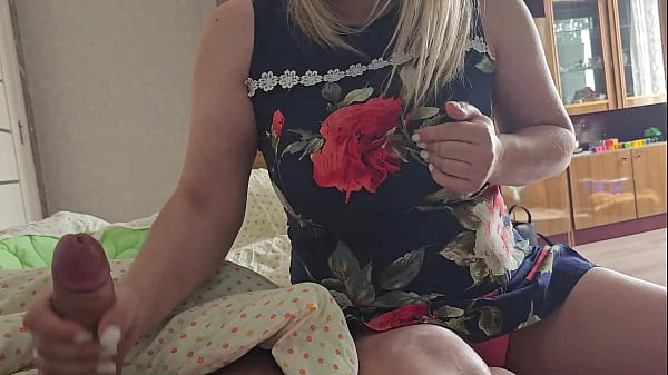 My stepmom is cheating on my step father with me, she likes my hard dick and she often masturbates for me, shows me her big natural tits and jerks off my dick every day she loves it