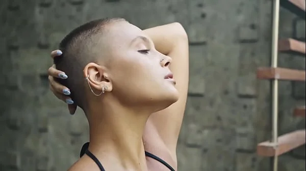 SANKTOR - SHAVE HEAD SUBMISSIVE SLAVEGIRL MASTURBATES