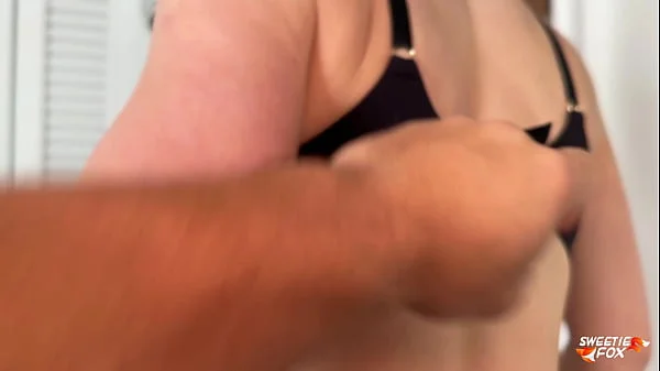 Desperate for Sex Busty StepSister Came Back From Party and Hard Fucked StepBrother POV