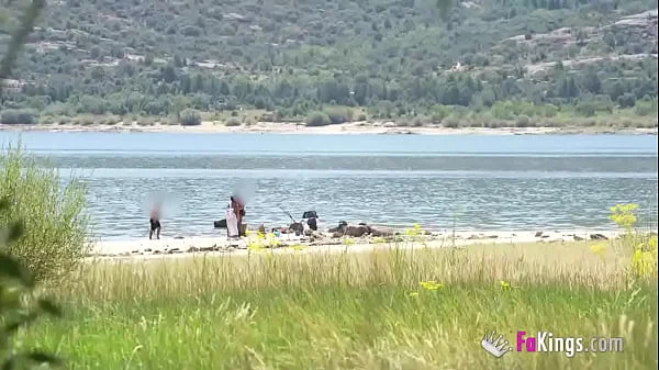 She flaunts her BIG TITS in public before a glorious outdoor sex session! Natali Quinn