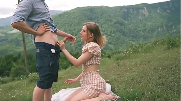 Stepsister pay for Gas or Take Off Your Panties! I Fucked Stepsister in the Woods