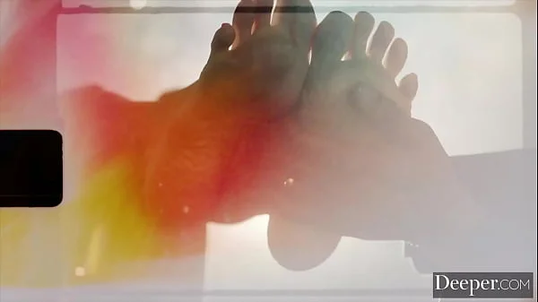 Deeper. Mistress Eliza Indulges Her Submissive's Foot Fetish
