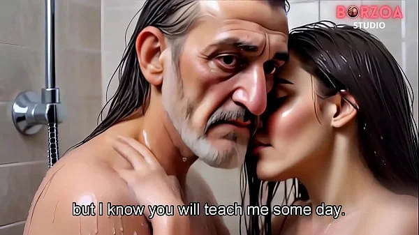 Mia - 4 - First time ever blowjob Virgin teen innocent girl suck big Step-Papas dick