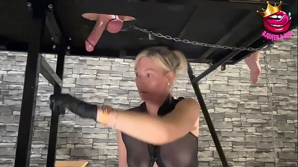 Femdom Milking Table/Chair Ruined Orgasm Cumpilation