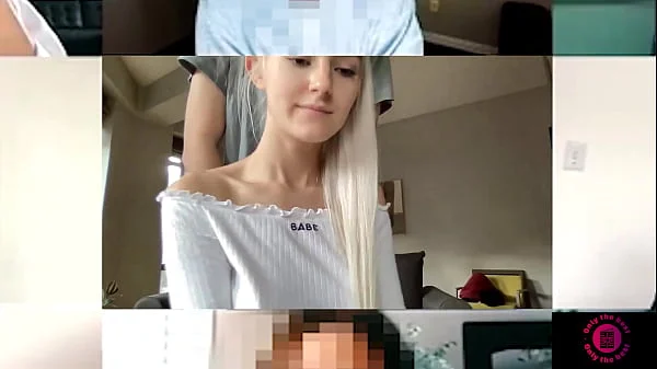 Eva gets creampied while in a zo0m meeting