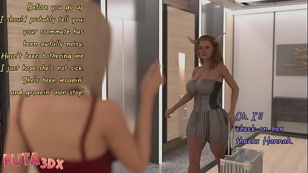 Futa3dX - Futa Blonde Babe Grows A Cock And Fucks Her Friends Hard