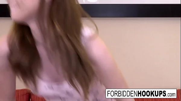 Hot teen babe fucks her lucky step-brother