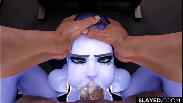 Widowmaker and heavy loads in the gym with BBC (Compilation) non-human & alien girl