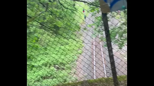 Sexy bbw getting fucked on top of a train tunnel