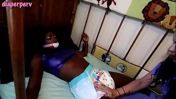 Just girls getting nappied because they wet themselves