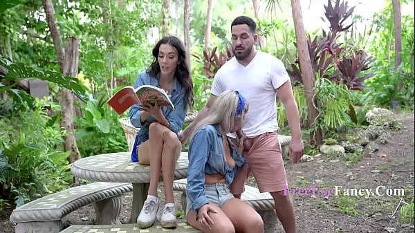 Outdoor Free Use With Two Teen Cuties