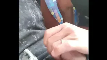 My friend masturbates me and I suck his cock travelling in a train with people