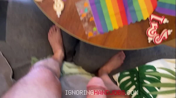 Fishing Game Cum Handjob Challange Contest with Petite Tight Pussy College Girl Liz and Pornstar Bella