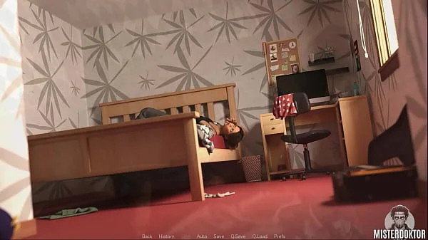 ERUPTION IMMINENT #14 • Hot, sticky cum running down her leg