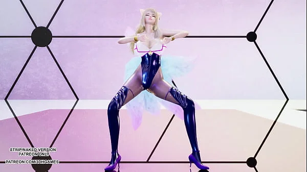 [MMD] CHUNG HA - PLAY KDA Ahri Sexy Kpop Dance League Of Legends Uncensored Hentai