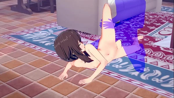 KonoSuba Hentai - Megumin Fucked with creampie - Japanese asian manga anime game porn