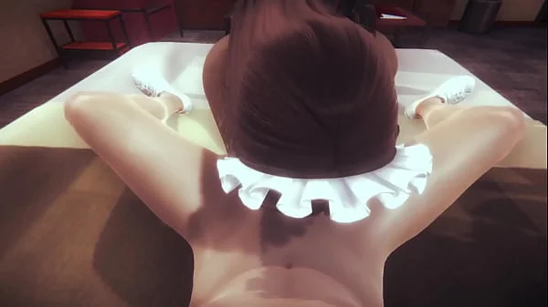 Hentai Uncensored - Monica maid gets her pussy cleaned and then returns the favor - Anime Manga Japanese Asian Game Porn