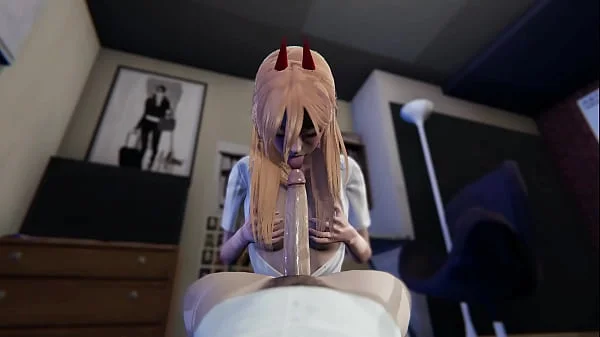 Power fucks Denji l Anime Chainsaw Man l 3d animation Hentai