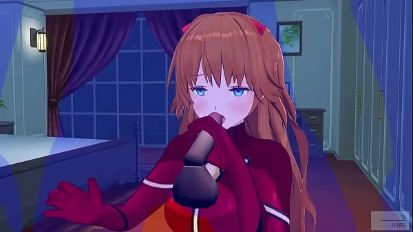 無修正アニメ　エヴァ　アスカ２　ASMR