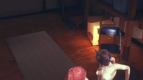 Uncensored Hentai - Kana the cat Girl FUcked Twice - Japanese Asian Manga Anime Game Porn