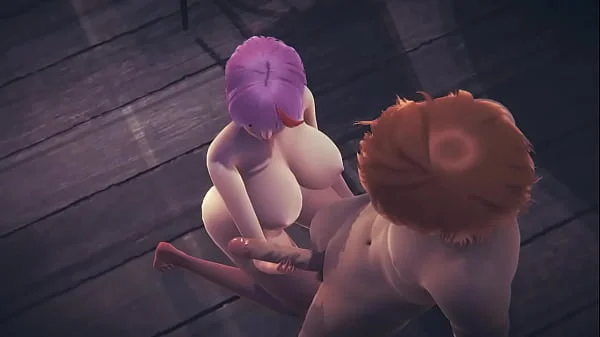 Hentai Uncensored - Tanami handjob and Threesome with double penetration in a Tavern - Japanese Asian Manga Anime Game Porn