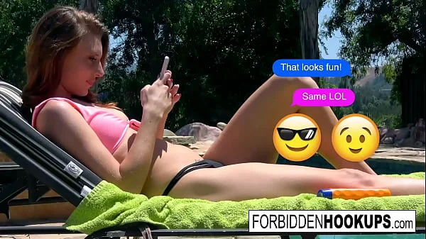 Delivery driver hooks up with his step sister!