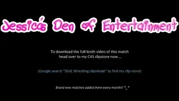 Tag-Team Bra and Panties Match (Strip-Wrestling Match) w, Loser gets strapped in a nappy (diaper)!! ~ Jessica Morgan & Georgina Melon vs Lucinda Hazel & Megan Pearl