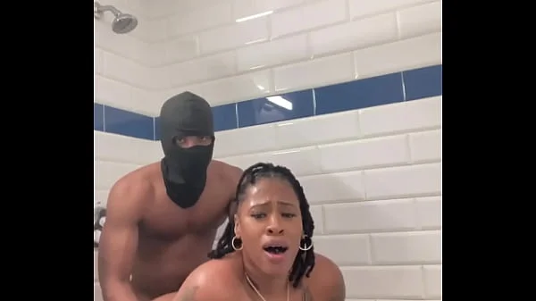 Busty chick Marrijanee gets fucked in her ass in shower!