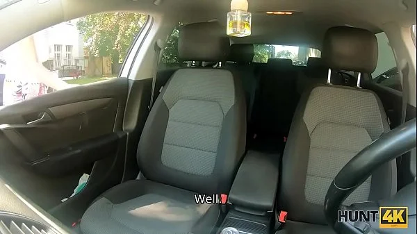 HUNT4K. Muscled male is watching how his babe becomes cheap slut