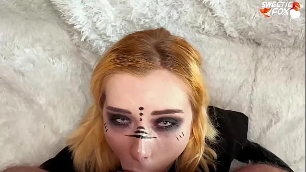 Sexy Girl Elf Hard Fucks In Mouth And Ass - Creampie