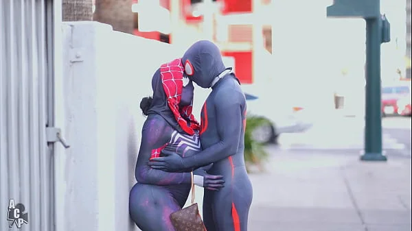Spiderman Across The Pussy Universe Starring Ebony Mystique & Gibby The Clown
