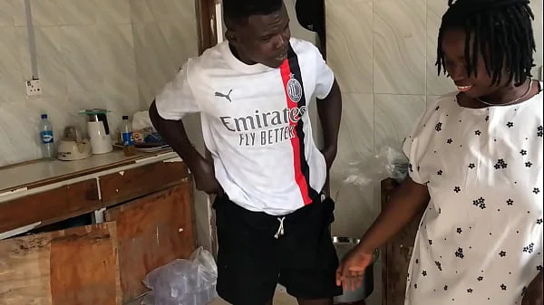 KITCHEN FREESTYLE SEX WITH THE SEXY HOUSE MAID