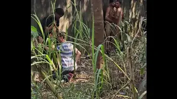 orgy bareback interracial in the florest 05 08