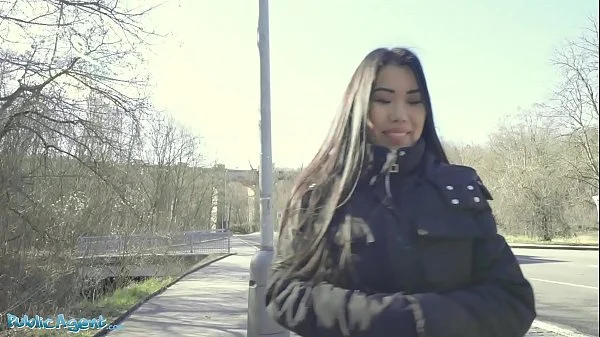 Public Agent Asian Alina Crystall fucked in abandoned building