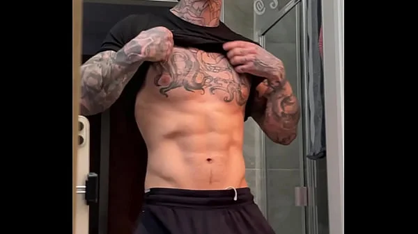 Stroking My Massive Cock and Flexing For You Before Cumming