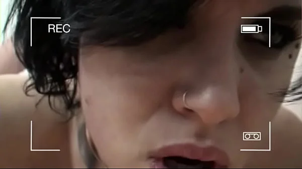 Nasty brunette makes sex tape with John Doe